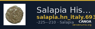Salapia Historia Numorum Italy 693 — CANOA