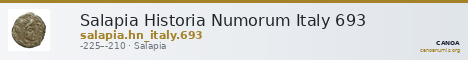 Salapia Historia Numorum Italy 693 — CANOA