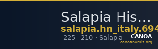 Salapia Historia Numorum Italy 694 — CANOA