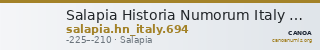 Salapia Historia Numorum Italy 694 — CANOA
