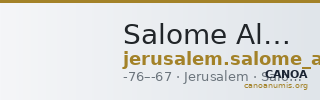 Salome Alexandra Jerusalem Hendin 2010 1159-1161 — CANOA