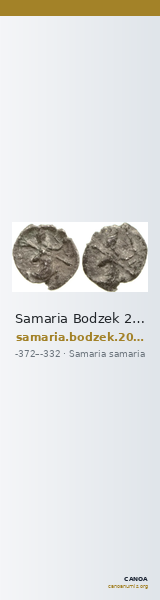 Samaria Bodzek 2011 Pl. 9, 18 — CANOA