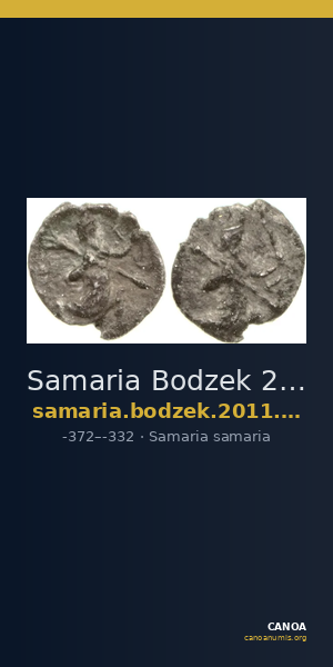 Samaria Bodzek 2011 Pl. 9, 18 — CANOA