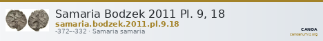 Samaria Bodzek 2011 Pl. 9, 18 — CANOA