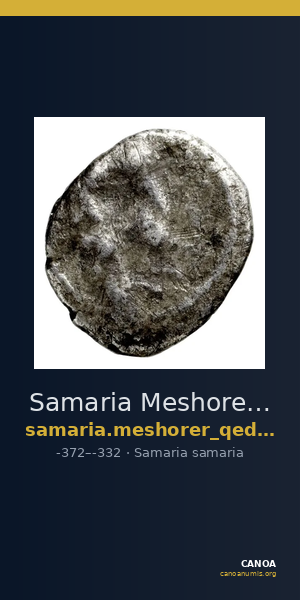 Samaria Meshorer and Qedar 1999 132-133 — CANOA