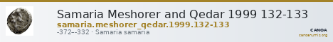 Samaria Meshorer and Qedar 1999 132-133 — CANOA