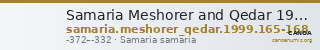 Samaria Meshorer and Qedar 1999 165-168 — CANOA