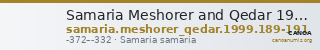 Samaria Meshorer and Qedar 1999 189-191 — CANOA