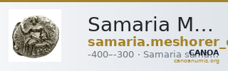 Samaria Meshorer, Bijovsky and Fischer-Bossert 2013 159 — CANOA
