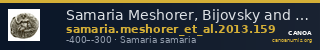 Samaria Meshorer, Bijovsky and Fischer-Bossert 2013 159 — CANOA