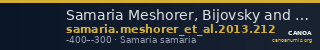 Samaria Meshorer, Bijovsky and Fischer-Bossert 2013 212 — CANOA