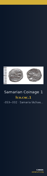 Samarian Coinage 1 — CANOA