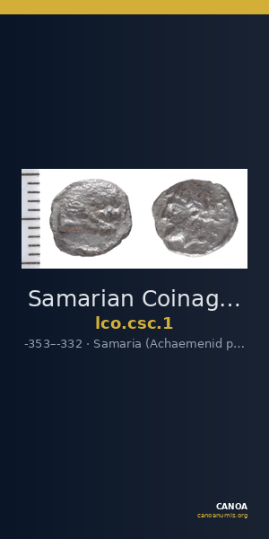 Samarian Coinage 1 — CANOA