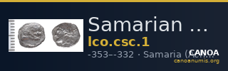 Samarian Coinage 1 — CANOA