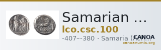 Samarian Coinage 100 — CANOA