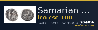 Samarian Coinage 100 — CANOA