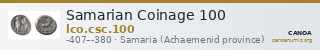 Samarian Coinage 100 — CANOA