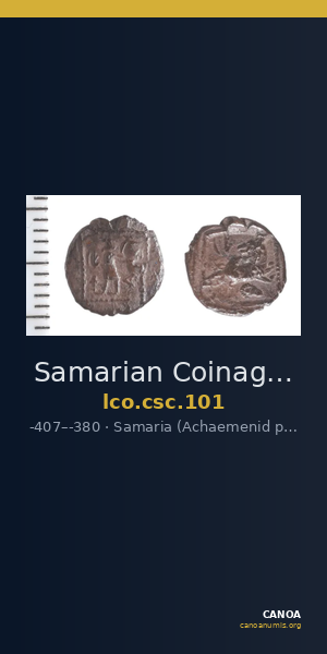 Samarian Coinage 101 — CANOA