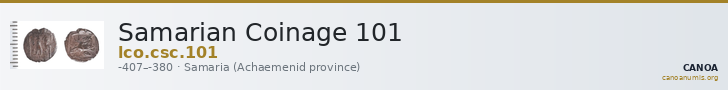 Samarian Coinage 101 — CANOA