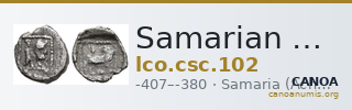 Samarian Coinage 102 — CANOA