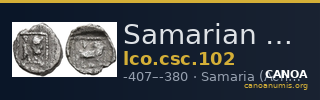 Samarian Coinage 102 — CANOA