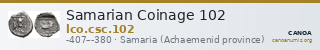 Samarian Coinage 102 — CANOA
