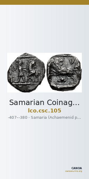 Samarian Coinage 105 — CANOA