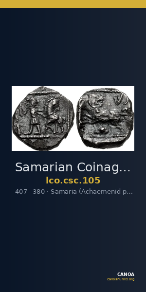 Samarian Coinage 105 — CANOA
