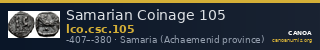 Samarian Coinage 105 — CANOA