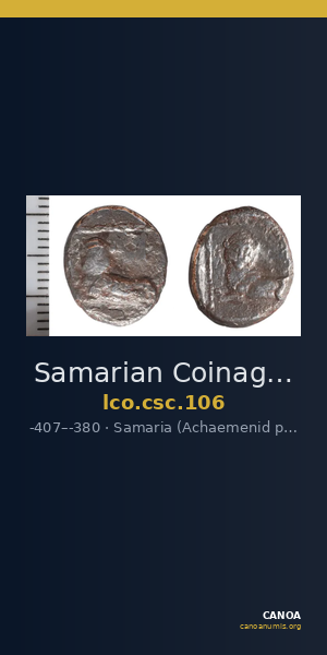 Samarian Coinage 106 — CANOA