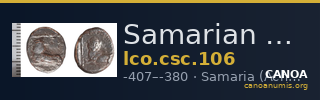 Samarian Coinage 106 — CANOA