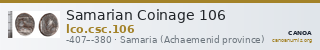 Samarian Coinage 106 — CANOA