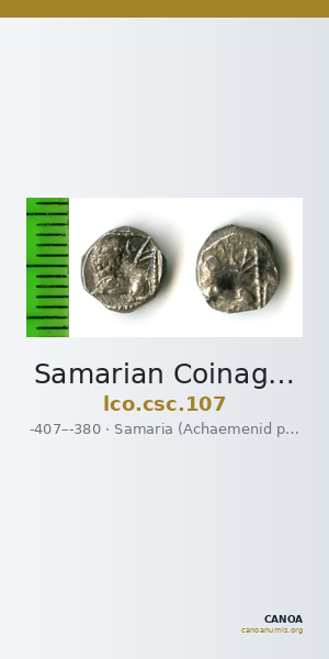 Samarian Coinage 107 — CANOA
