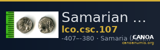 Samarian Coinage 107 — CANOA