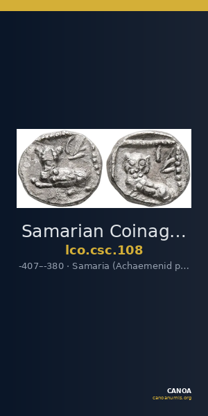 Samarian Coinage 108 — CANOA