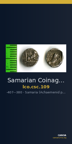 Samarian Coinage 109 — CANOA