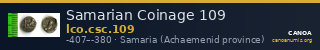 Samarian Coinage 109 — CANOA