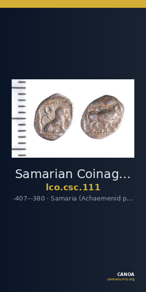 Samarian Coinage 111 — CANOA