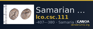 Samarian Coinage 111 — CANOA