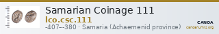Samarian Coinage 111 — CANOA