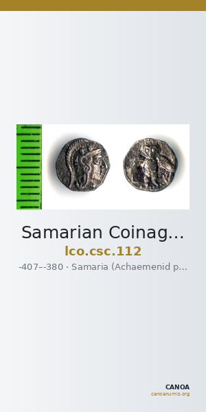 Samarian Coinage 112 — CANOA