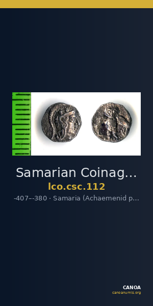 Samarian Coinage 112 — CANOA