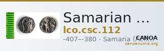 Samarian Coinage 112 — CANOA