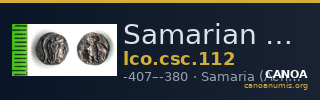 Samarian Coinage 112 — CANOA