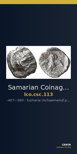 Samarian Coinage 113 — CANOA