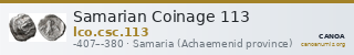 Samarian Coinage 113 — CANOA