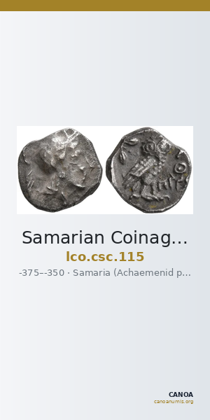 Samarian Coinage 115 — CANOA