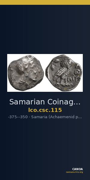 Samarian Coinage 115 — CANOA
