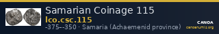 Samarian Coinage 115 — CANOA