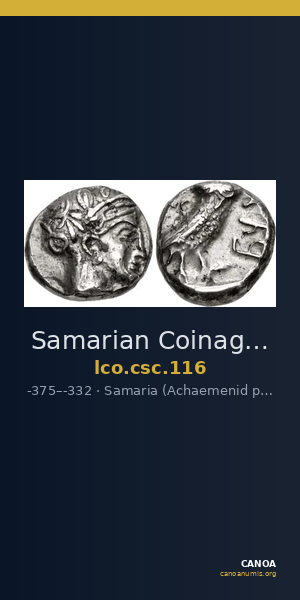 Samarian Coinage 116 — CANOA